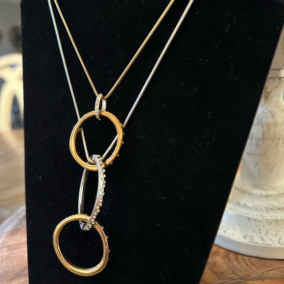 Swarovski two tones necklace - Picture 3 of 6